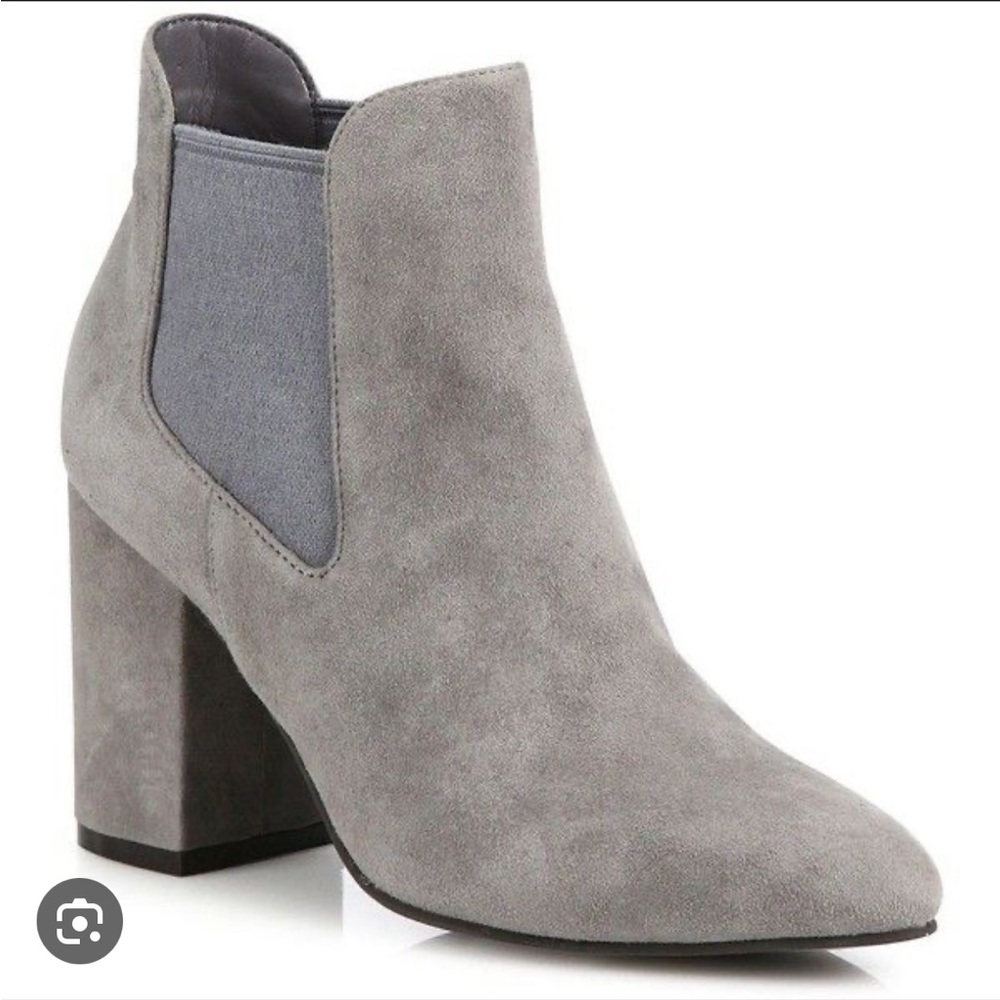 Cole Haan Grey Suede Booties
